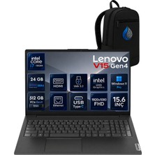 Lenovo V15 G4 Iru 83A100QMTRRNP05 Intel Core I7-13620H 24 GB Ddr4 Ram 512 GB Nvme SSD Intel UHD Graphics Windows 11 Pro 15.6" Fhd (1920X1080) Notebook Laptop Bilgisayar