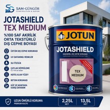 Jotun Jotashield Tex Medium %100 Saf Akrilik Orta Tekstürlü Dış Cephe Boyası 13,5lt