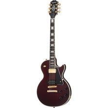 Epiphone Jerry Cantrell "wino" Les Paul Custom Elektro Gitar (Dark Wine Red)