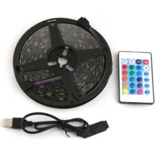 Lizbon Center Rgb Şerit 30 LED Kumandalı USB Bağlantılı