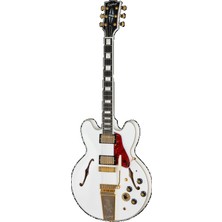 Epiphone Igc Alex Lifeson 1976 ES-355 Reissue Semi Hollow Elektro Gitar (Alpine White)