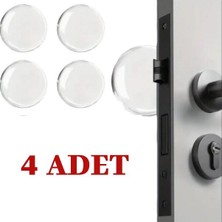 Lizbon Center Şeffaf Silikon Mobilya ve Kapı Durdurucu Darbe Pedi 4'lü Set