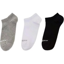 Skechers S2520315 U No Show 3 Pack Socks Çorap Çok Renkli Unisex Çorap