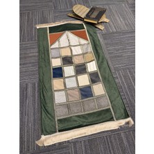 MYBEDESTEN Modern Patchwork Mozaik Desenli Saçaklı Seccade