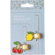 Designworks İnk Designworks Ink Kalem Klipsi  Lemon & Cherry