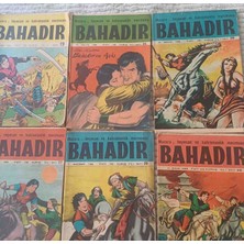 Bahadır Ilk Seri 1966 Yili 5 Adet Fasikuller -25-26-27-28--46 Nolu Cok Temiz Kondisyonda 100 Kuruşluk Fasikuller 60 Yila Ragmen Yeni Gibidirler