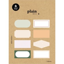 Suatelier Deco Sticker Plain Label Stickers 1663 Plain 59