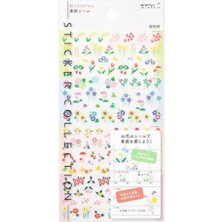 Midori Sticker Season Botanical Pattern