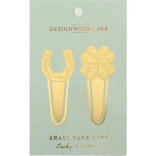 Designworks İnk Designworks Ikili Metal Kitap Ayracı Seti Lucky Charms