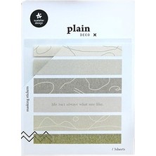 Suatelier Deco Sticker Plain Label Stickers 1651 Plain 47