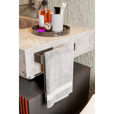 Filizora Digital Market Zift Unique Paslanmaz Çelik Mat Siyah Havlu Askısı - Yapışkanlı Havluluk - Banyo & Lavabo Havlu Tutacağı - Stilo