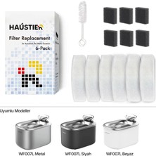 Haustier WF007L Otomatik Kedi Su Sebili - Filtre Seti 6 Adet