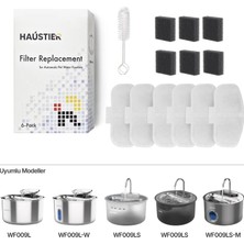Haustier WF009L-WF009LS Otomatik Kedi Su Sebili - Filtre Seti 6 Adet