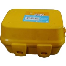 Looney Tunes Sarı Plastik Beslenme Kutusu Lunchbox Mandallı Kapaklı Çocuk Yemek Kabı