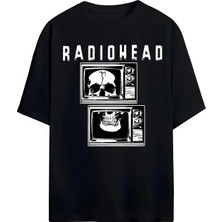  Radiohead Baskılı Unisex %100 Pamuklu Oversize T-Shirt