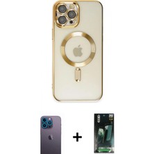 Marsilyan™- iPhone 12 Pro Max Kılıf Nova Işık Özel Seri - Siyah 360 Mat Full Body Arka Koruyucu + Neon Fosforlu Kamera Lens - Mı