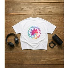  Red Hot Chili Peppers Baskılı Unisex %100 Pamuklu Oversize T-Shirt
