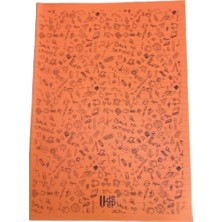 U Deep Udep Back To School Turuncu Kareli Defter 60 Yaprak Okul Defteri A4