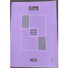 Umut Defter New Style Notebook Design A4 Pp Kapak 40 Yaprak Mor Okul Defteri