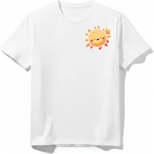 Urban Trend Store Urbantrendstore Summer Yaz Temalı Unisex Kız Çocuk Erkek Çocuk Bisiklet Yuvarlak Yaka Basic Kısa Kollu %100 Pamuk Tişört