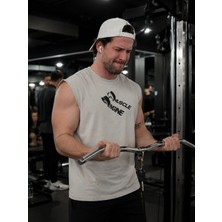 Urban Trend Store Urbantrendstore Baskılı Unisex Pamuklu Antrenman Sporcu Atleti Oversize Tişört Fitness Gym