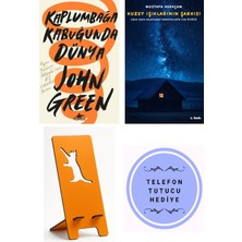 Pegasus Kaplumbağa Kabuğunda Dünya - John Green + Kuzey Işıklarının Şarkısı + Telefon Tutucu