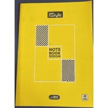 Umut Defter New Style Notebook Design Sarı Pp Kapak A4 40 Yaprak Kareli Okul Defteri