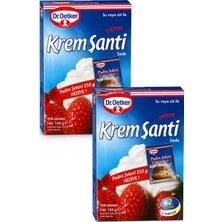 Dr. Oetker Krem Şanti 144 gr + Pudra Şekeri 150 gr x 2 Paket