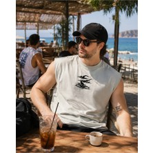 Urban Trend Store Urbantrendstore Baskılı Unisex Pamuklu Antrenman Sporcu Atleti Oversize Tişört Fitness Gym