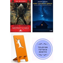 Pegasus Nefret Çağı-The Witcher Serisi 4 - Andrzej Sapkowski + Kuzey Işıklarının Şarkısı + Telefon Tutucu