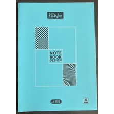New Style Notebook Design A4 Çizgili Okul Defteri 40 Yaprak Turkuaz Kapak Umut Defter