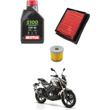Motohane Rks Srk 125-S Motul Bakım Seti Hava Filtresi ve Yağ Filtresi Set