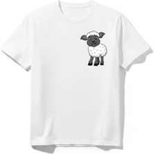 Urban Trend Store Urbantrendstore Koyun Shauun Unisex Kız Çocuk Erkek Çocuk Bisiklet Yuvarlak Yaka Basic Kısa Kollu %100 Pamuk Tişört