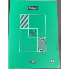 Umut Defter New Style A4 Pp Kapak 40 Yaprak Kareli Okul Defteri Yeşil
