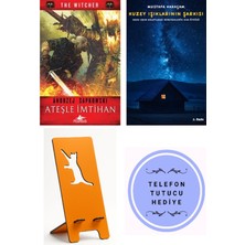 Pegasus Ateşle Imtihan-The Witcher 5 - Andrzej Sapkowski + Kuzey Işıklarının Şarkısı + Telefon Tutucu