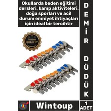 Wintoup #düdük Dayanıklı Paslanmaz Metal Yüksek Sesli Hakem Antrenör Emniyet Kamp Gümüş Demir Düdük 1 Adet