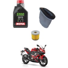 Motohane Rks Srk 125-R Motul Bakım Seti Hava Filtresi ve Yağ Filtresi Set