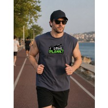 Urban Trend Store Urbantrendstore Baskılı Unisex Pamuklu Antrenman Sporcu Atleti Oversize Tişört Fitness Gym