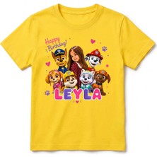 Urban Trend Store Urbantrendstore Paw Patrol Karakteriyle Kişiye Özel Çocuk Fotoğraftan Karakterli Tasarım Baskılı Tişört