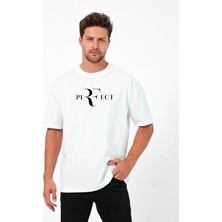 Urban Trend Store Urbantrendstore Perceft Unisex Sade Basic Yazlık Beyaz Tshirt Oversize Fit Rahat Geniş Salaş T-Shirt Günlük Tişört