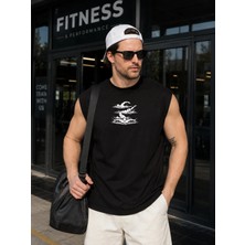 Urban Trend Store Urbantrendstore Baskılı Unisex Pamuklu Antrenman Sporcu Atleti Oversize Tişört Fitness Gym