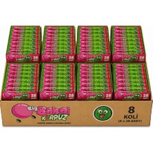 Big Babol Karpuz Aromalı Toz Dolgulu Balonlu Sakız 20 gr x 28 Adet x 8 Adet