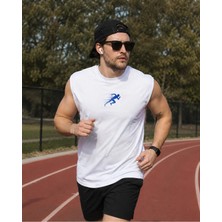 Urban Trend Store Urbantrendstore Baskılı Unisex Pamuklu Antrenman Sporcu Atleti Oversize Tişört Fitness Gym