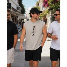 Urban Trend Store Urbantrendstore Baskılı Unisex Pamuklu Antrenman Sporcu Atleti Oversize Tişört Fitness Gym