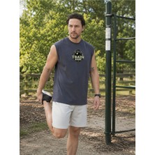 Urban Trend Store Urbantrendstore Baskılı Unisex Pamuklu Antrenman Sporcu Atleti Oversize Tişört Fitness Gym
