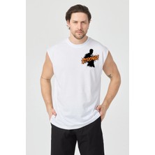 Urban Trend Store Urbantrendstore Baskılı Unisex Pamuklu Antrenman Sporcu Atleti Oversize Tişört Fitness Gym