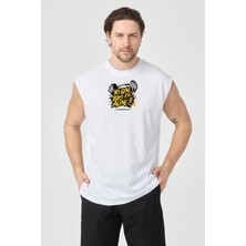 Urban Trend Store Urbantrendstore Baskılı Unisex Pamuklu Antrenman Sporcu Atleti Oversize Tişört Fitness Gym