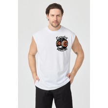 Urban Trend Store Urbantrendstore Baskılı Unisex Pamuklu Antrenman Sporcu Atleti Oversize Tişört Fitness Gym