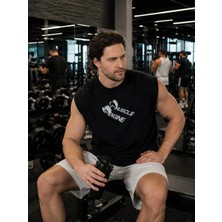 Urban Trend Store Urbantrendstore Baskılı Unisex Pamuklu Antrenman Sporcu Atleti Oversize Tişört Fitness Gym