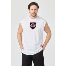 Urban Trend Store Urbantrendstore Baskılı Unisex Pamuklu Antrenman Sporcu Atleti Oversize Tişört Fitness Gym